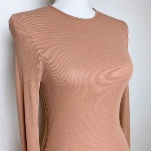 NWT ASOS Mini Rib Bodycon Dress with Frill Cuffs